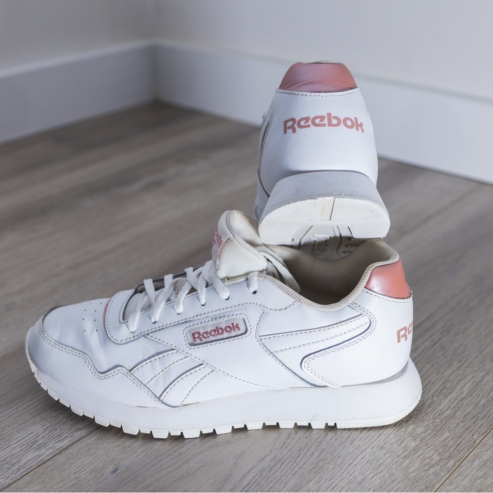 Reebok Classic White with Pink Highlights